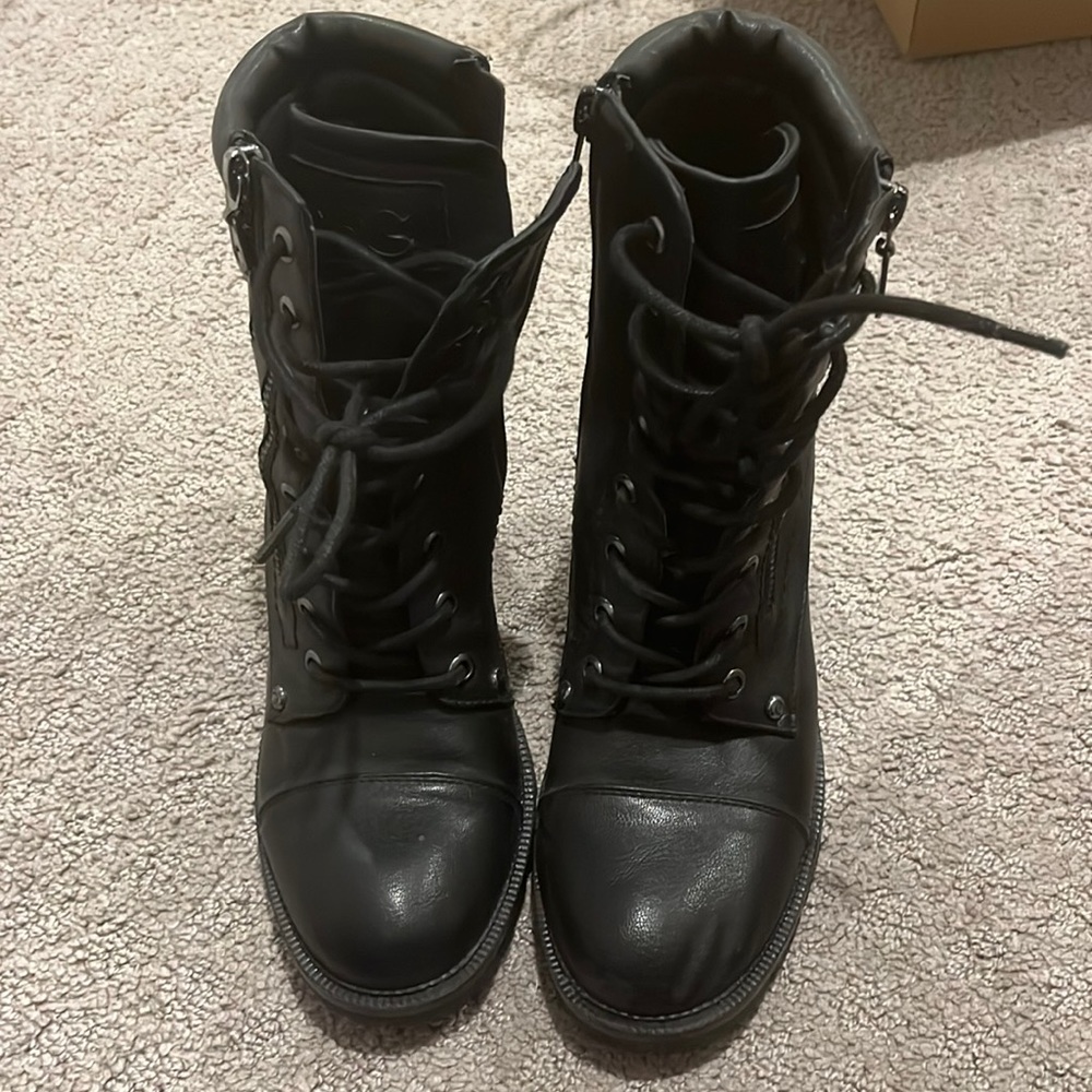 G by guess black lace boots